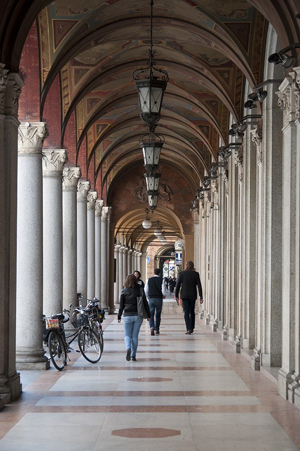 The portico of Forlì