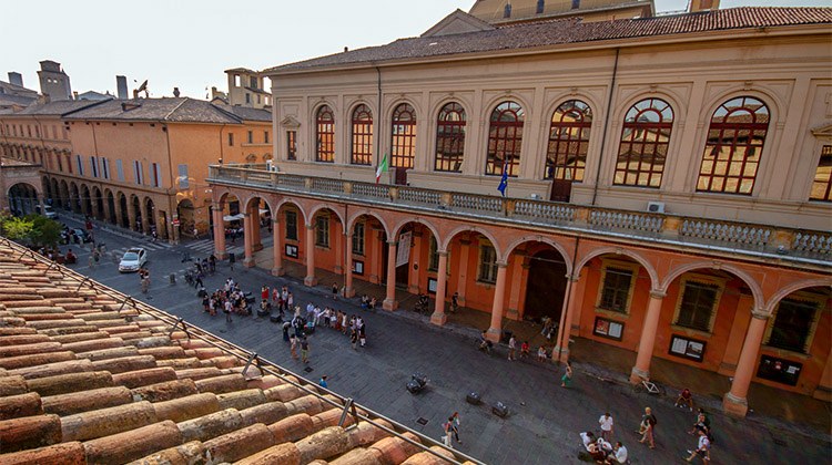 Verdi Square in Bologna