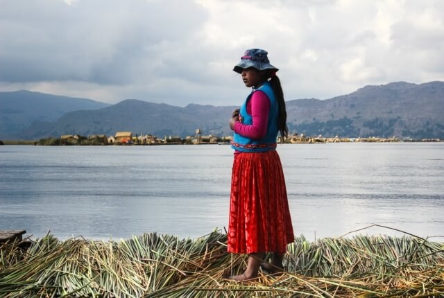 Indigenous woman in the Andes
