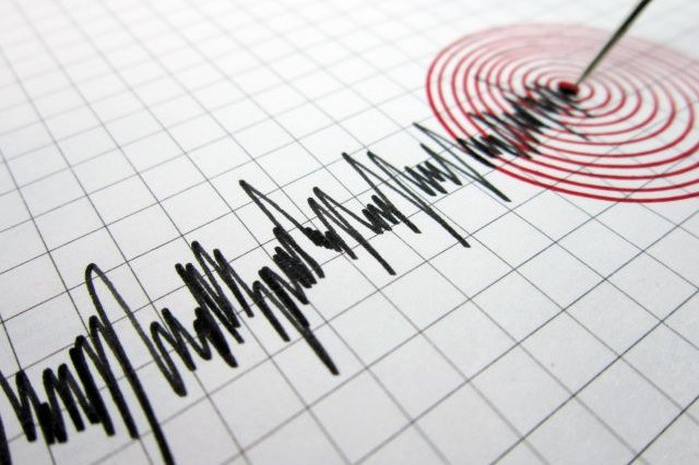 Image produced by a seismograph