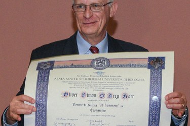 An honorary PhD for Oliver Simon D’Arcy Hart, award ceremony