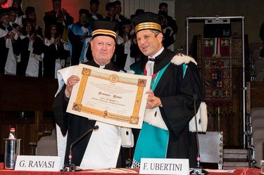 Honorary degree award ceremony for Cardinal Gianfranco Ravasi