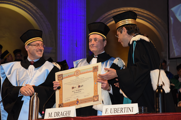 Honorary degree award ceremony for Mario Draghi