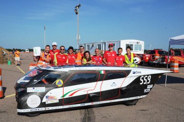 Solar-powered car