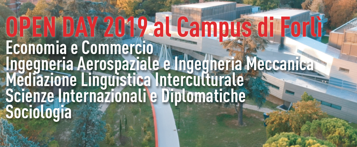 Porte Aperte al Campus di Forlì - Open Days 2019 — Università di Bologna