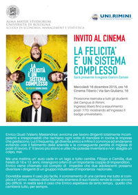 Locandina - La Felicità è un sistema complesso Locandina - La Felicità è un sistema complesso