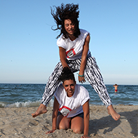 Spiaggia di Rimini - Barca a Vela