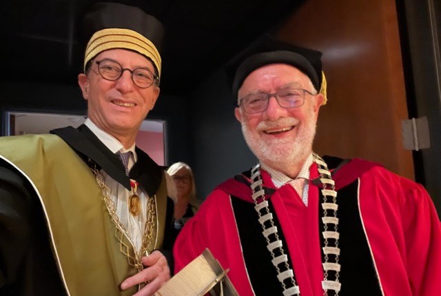 Il Rettore Giovanni Molari insieme a Daniele C. Struppa, ex Presidente della Chapman University
