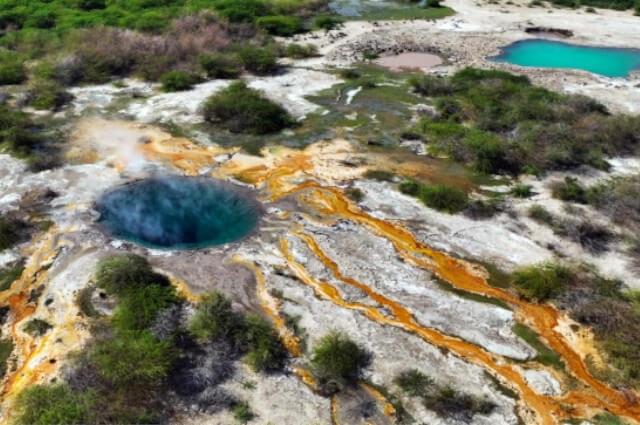 Il campo geotermale di Allalobad, nella regione dell’Afar, in Etiopia