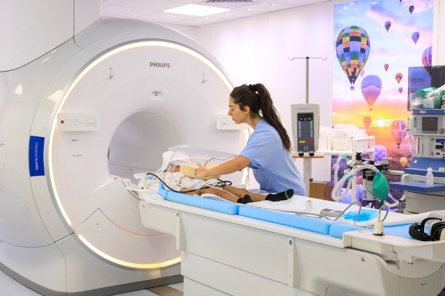 Macchinario per la risonanza magnetica pediatrica