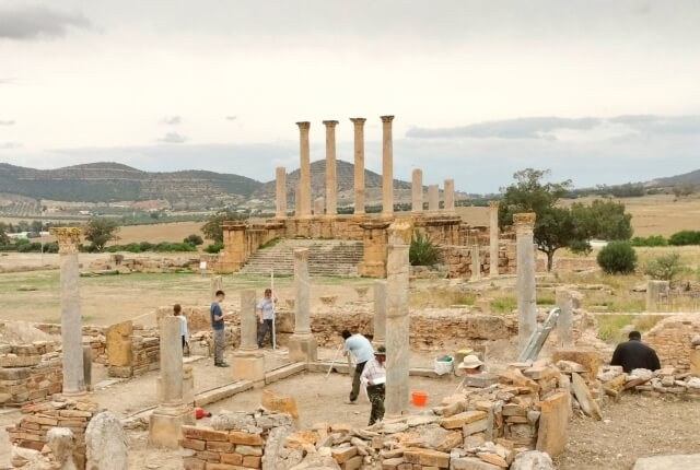 scavi a Thuburbo Maius in Tunisia