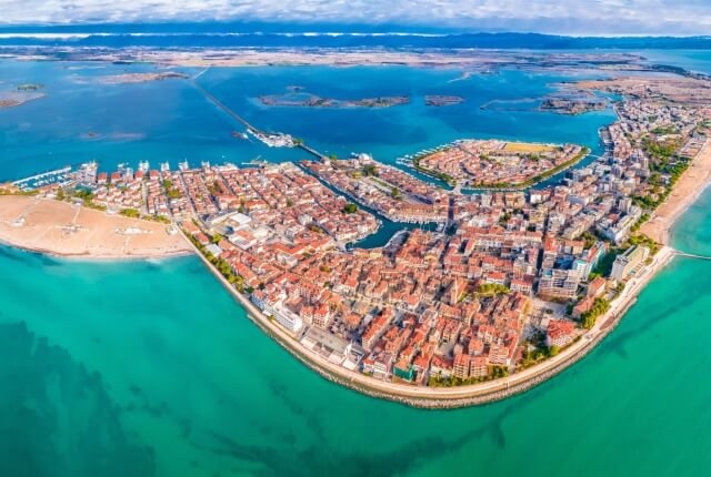 Vista dall'alto di Grado