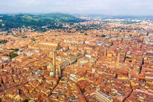 vista panoramica di Bologna