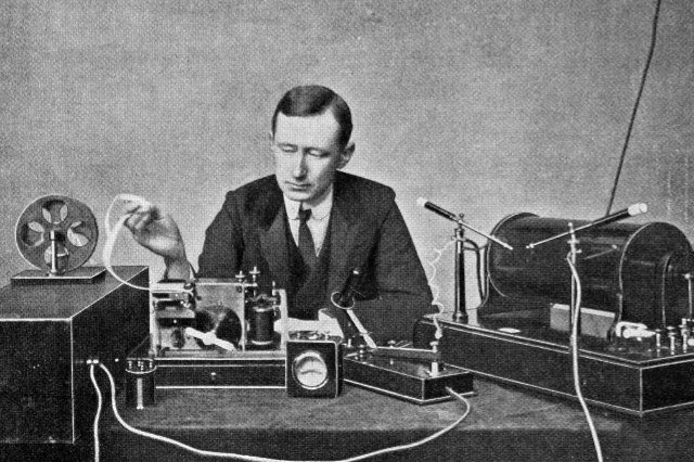 Foto d'epoca di Guglielmo Marconi
