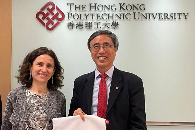 Prorettrice alle Relazioni Internazionali con il rettore dell'Università di Hong Kong