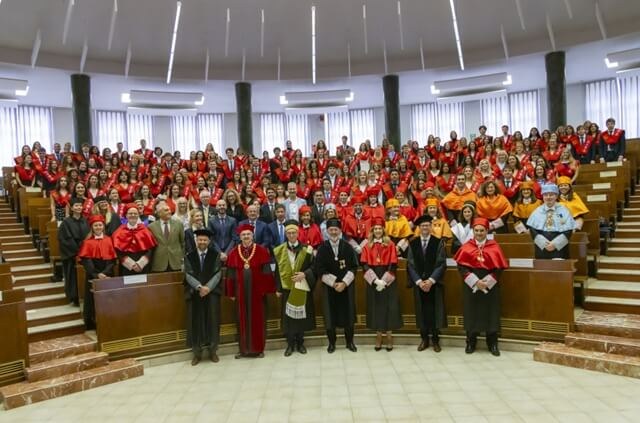 I laureati di UnaEuropa durante la cerimonia