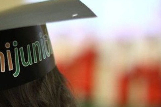 Una piccola "laureata" all'edizione Unijunior Romagna dello scorso anno